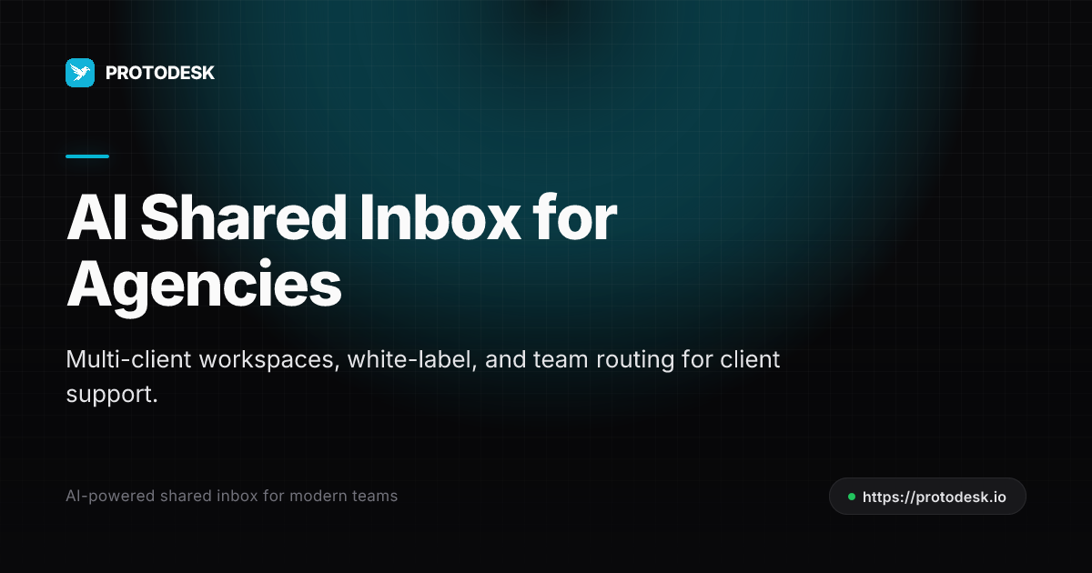 AI shared inbox for support agencies